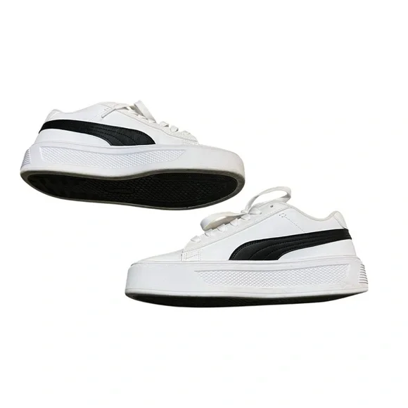 PUMA Smash V3 Platform Sneakers Sz 8.5 - Picture 4 of 8